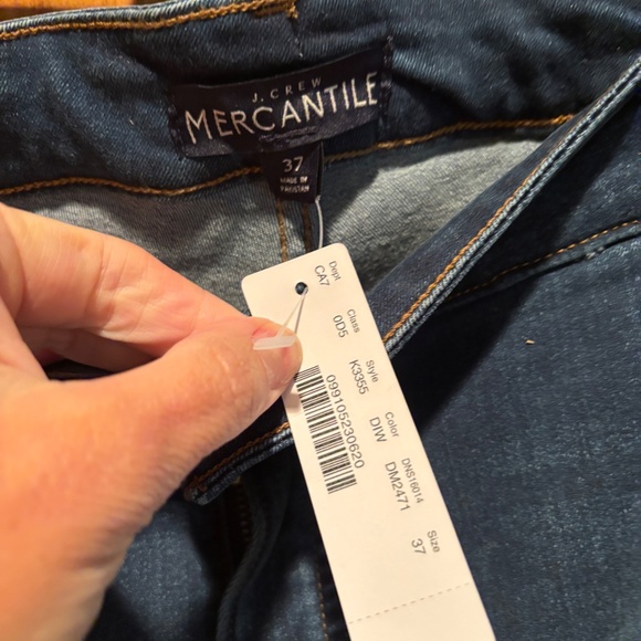 J. Crew Mercantile Women's Curvy Skinny High Rise Jeans Blue Size 24 NWT - Picture 6 of 8